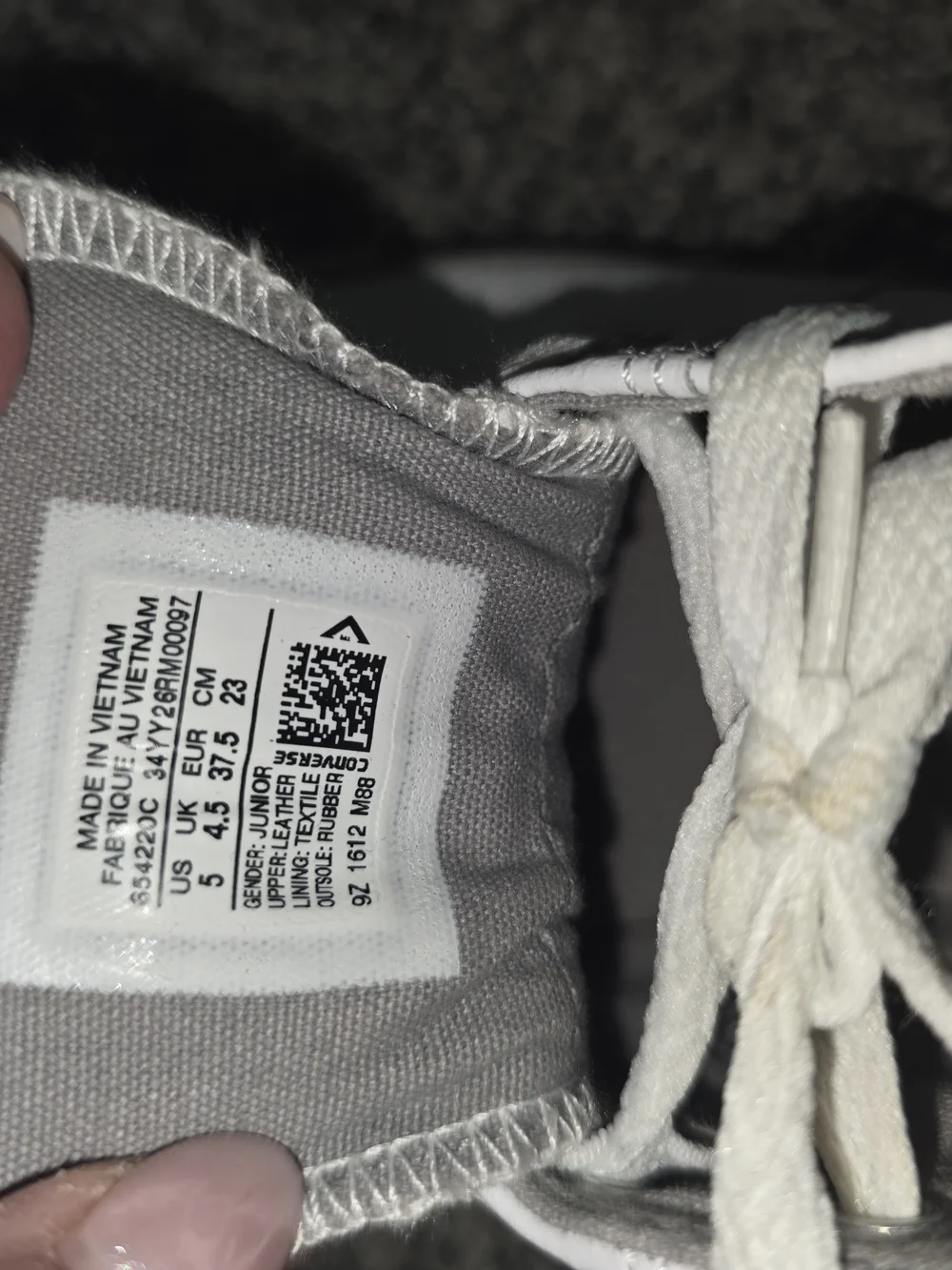 Converse Kids White Gray Sneakers